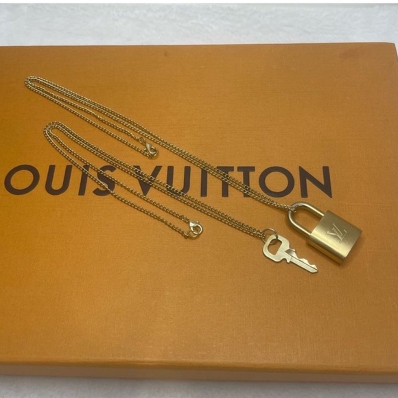Authentic Louis Vuitton Lock and Key Necklaces - Picture 2 of 5
